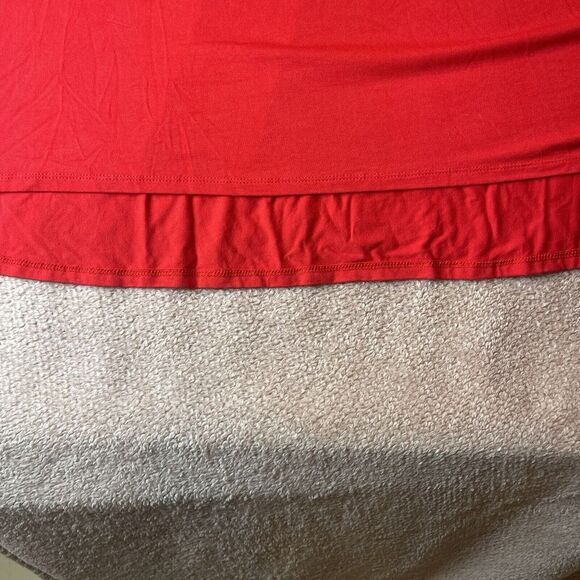 Khakis Co Women Tunic Red Boho Peasants Cottage Core Minimalist Soft ComfySz 3X - Picture 2 of 5